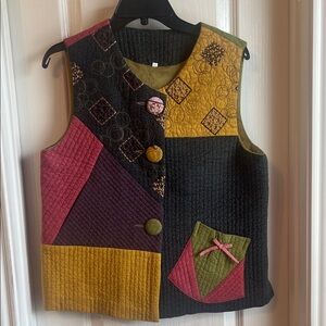 Multicolor Quilted Vest